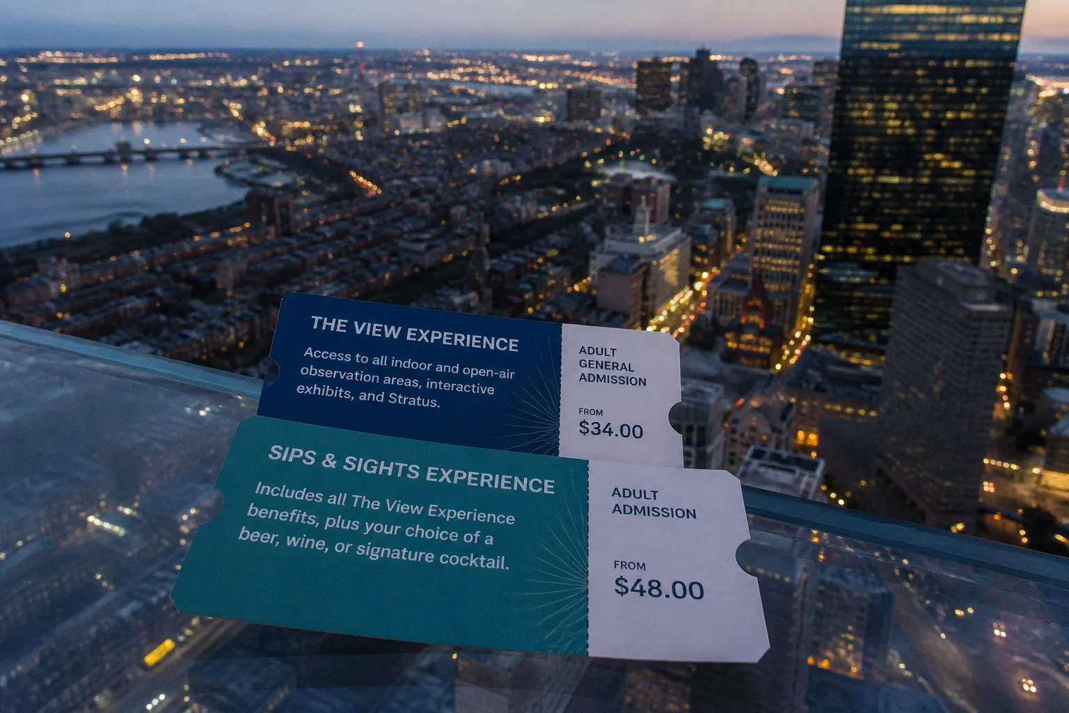 Aussichtsplattform View Boston Eintritt: Zwei Optionen